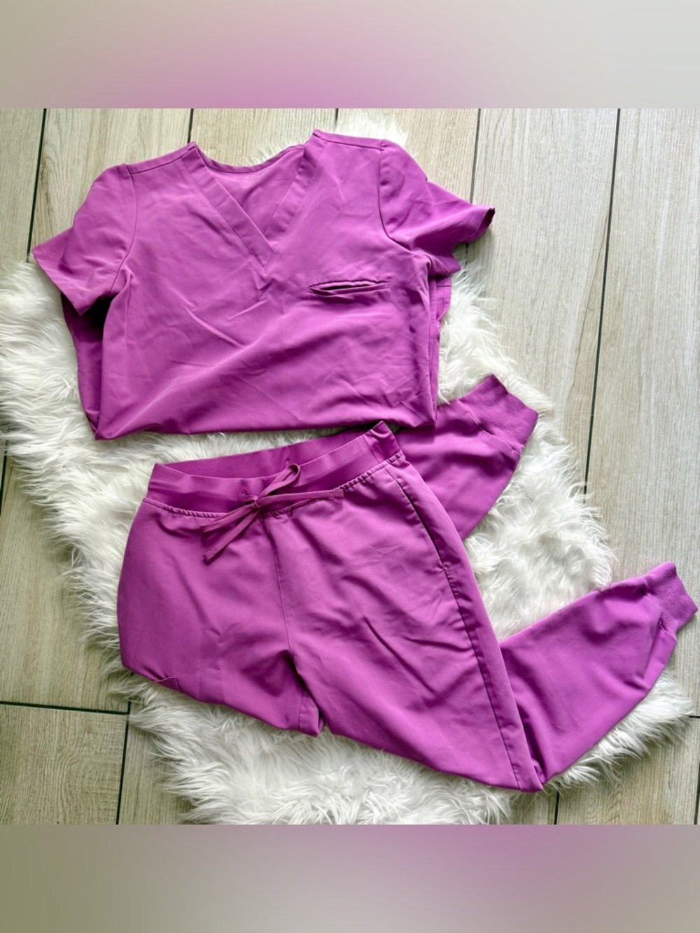 Mandala Magenta Scrub Set